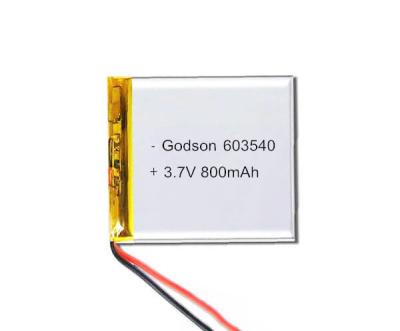 중국 안정적인 성능과 603540 리튬 폴리머 배터리 3.7 Ｖ 800mAh 리튬 배터리 16g 판매용