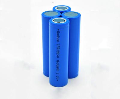 China Wieder aufladbare Lithium-Batterie der Notausgang-Licht-Batterie-IFR 18650 3.2V 3C 1600mAh zu verkaufen