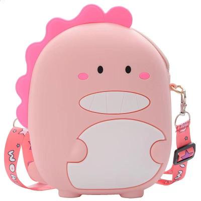 China Fashion Hot Sale Mini Cute Kids Money Bag Women Wallet Small Silicone Coin Purse With Bag Strap for sale