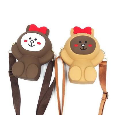 China Fashion 27 Popular Fashion Cartoon Rabbit Silicone Shoulder Messenger Lady Bag Mobile Phone Bag Cartoon Coin Bag Fast Selling Coin Purse 27 for sale