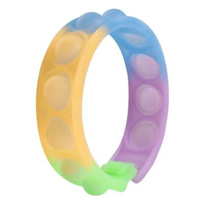 China Children Toy New Arrival Silicone For Educational Kids Sensory Fidget Toy Autism Snap Bracelet for sale