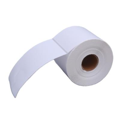 China Waterproof White 4 x 6 Inch Self Adhesive Direct Thermal Shipping Label Sticker Roll for sale