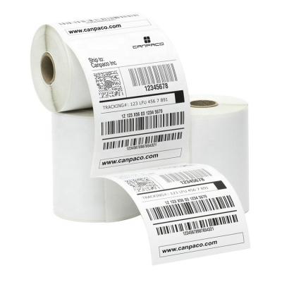 China Blank Waterproof Barcode Business 100x150 Amazon Customized Thermal Shipping Address Sticker Labels for sale