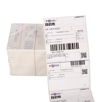 China Waterproof 4x6 Inches Barcode Scale Supermarket Shipping Label Sticker A6 Waterproof Direct Adhesive Thermal Paper Label for sale