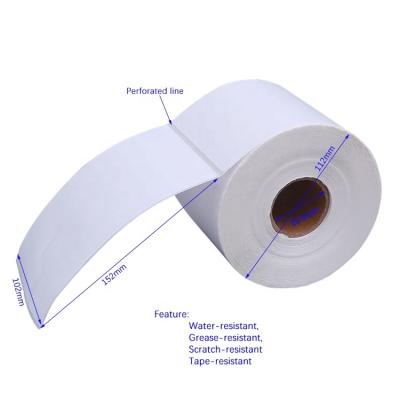 China Heat Sensitive Mailing 4x6 Address Label Roll Self Adhesive Waterproof Barcode Direct Sticker Heat Sensitive Paper Packaging Labels For for sale