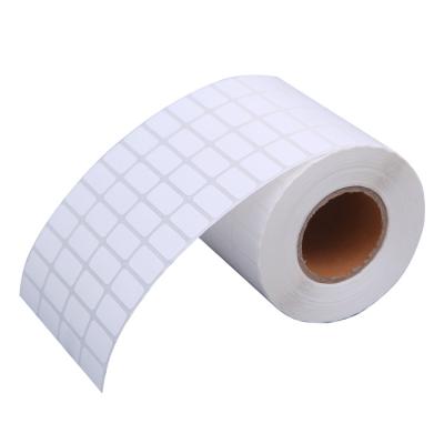 China Mini Barcode Labels 20x10mm 4columns for Branding or Printing White Semi Sticker Coating Gloss Label for sale