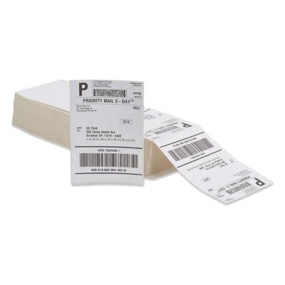 China Barcode Labels 4x6 Inches Computer State Stack Thermal Printing Sticker Paper Sheet Self Adhesive Label for sale