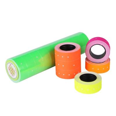 China Barcode 500 Marks 12 X 21 Single Neon Self Adhesive Fluorescent Sticker Paper Price Gun Labels for sale