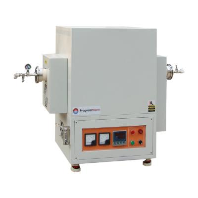 Китай 1700°C High Temperature Tube Furnace with Alumina tube and vacuum flanges OD80mm продается