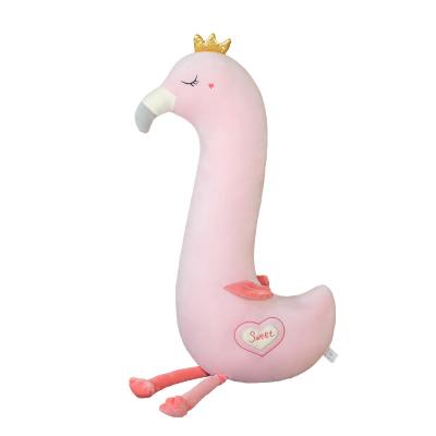 China 2022 90-130-160CM Large Size Anti-static Can Be Customized Toy Stuffed Animal Doll Flamingo Plush Pillow Animal Doll for sale