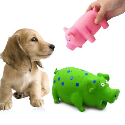 China Custom Wholesale Rubber Happy Toy Pet Dog Birthday Party Game Stocked Interactive Squeaky Squeaky Toy for sale