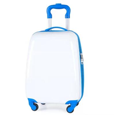 China ABS Wholesale Universal 18 Inch Luggage Wheels With Printable LOGO Box Code Kids Trolley 20 Inch Luggage Set for sale