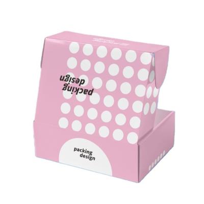 China Recyclable Packaging Pink Corrugated Paper Shipping Boxes Custom Printed Packaging Mailer Box With Logo for sale