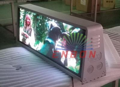 China IP65 Asynchronous Taxi Top LED Display , dynamic LED scrolling display for car for sale