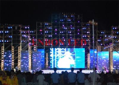 China Rental outdoor  transparent LED display / flexible video screen with 500mm × 1000mm panel for sale