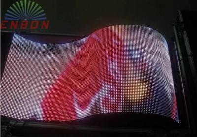 China Creative mobile flexible led video screen hire constant current 1/10 scan for sale