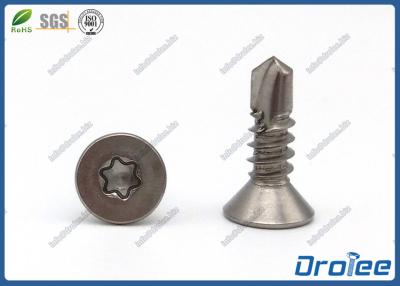 China 304/316/410 uno mismo Torx inoxidable de la impulsión de la cabeza del plano de acero que perfora los tornillos de Tek en venta