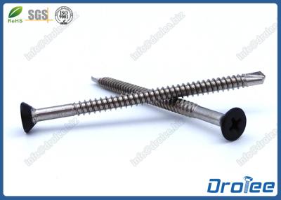 China Matt Black Painted Stainless Steel 316 Self Drilling Tek Screw for sale