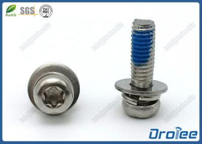 China Tornillos de autoretención Torx de la cabeza SEMS de la cacerola con las lavadoras dobles 304/316/18-8 inoxidable en venta