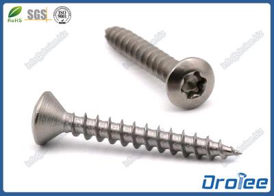 China Tornillo de madera principal oval Torx del acero inoxidable, SS304/316/18-8, hilo grueso en venta