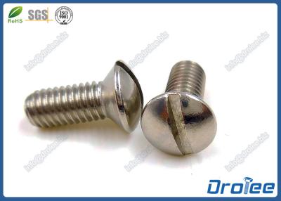 China A4 / 316 Stainless Steel Slotted Oval Head Machine Screws for sale