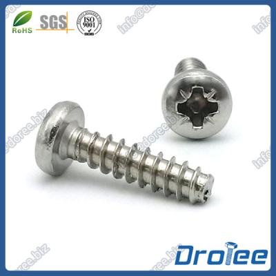 China Tornillos de Plastite del hilo de Trilobular, cabeza de la cacerola de Pozi, acero inoxidable 304/18-8 en venta