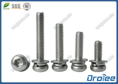 China M4/M5/M6/M8 Stainnless Steel Torx Pan Metric SEMS Machine Screws for sale