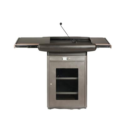 China School desk presentation podium integrated with amplifier, controller, speaker for sale