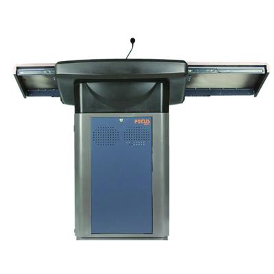 China Stainless Steel& Podium plastic smart digital lectern with MIC/mechanical lock and RFID system for conference/school furniture for sale