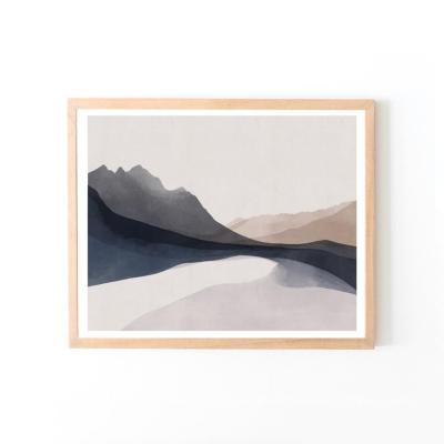 China Abstract Abstract Landscape Canvas Painting Mountains Prints Modern Wall Art For Home Decor for sale