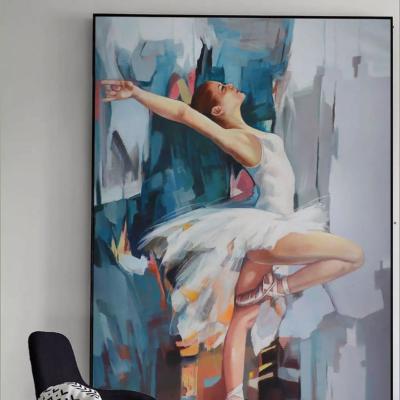 China Original Modern Abstract Artwork Wall Art Oil Painting Ballerina Wall Art For Living Room Bedroom Decoration for sale