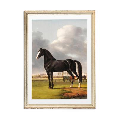 China Abstract Vintage Horse Painting Wall Art Canvas Oil Painting Horse Decor Print For Living Room Decoration for sale