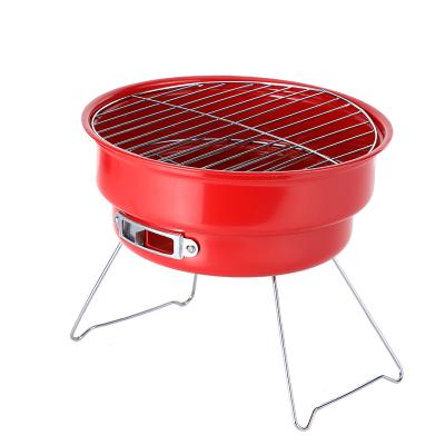 China Hot Selling Easily Assembled Outdoor Portable Grill Picnic BBQ BBQ Grill With Ice Bag Camping Travel Folding BBQ Grill for sale