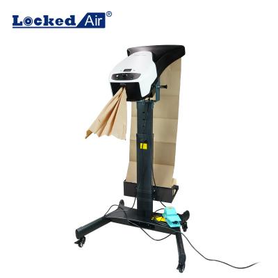 China Alloy Lockedwave LW-F1 Professional Supplier Automatic Kraft Paper Vacuum Fill Cushion Machine, Desktop Paper Filling Machine for sale