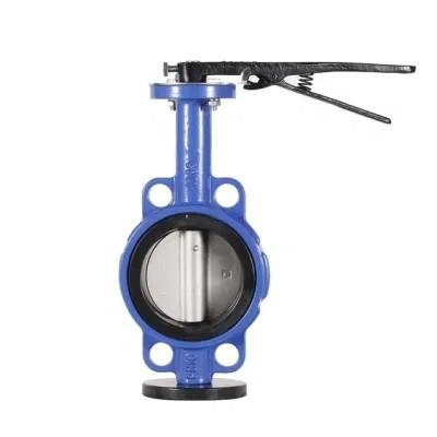 China 150LB PN16 DN100 Ductile Cast Iron Stainless Steel Double Flange Wafer Lug Butterfly Valve for sale