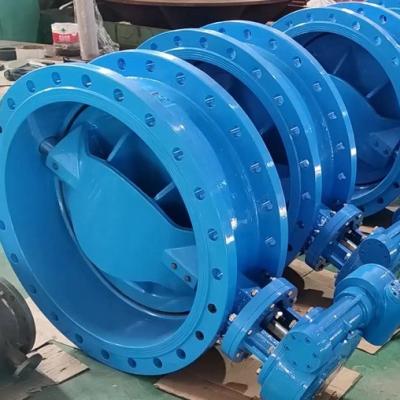 China Customized Double Flanged Double Offset Eccentric Butterfly Valve with Pneumatic Electric Actuator for sale