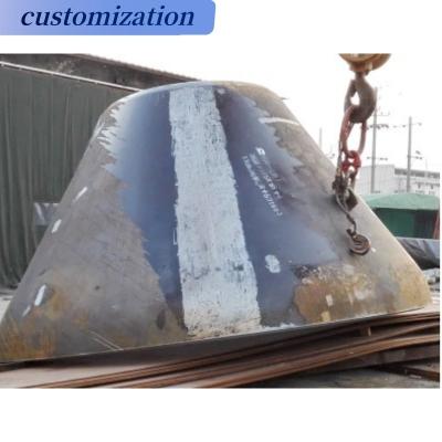 China Depends on specifications Large Steel Sphere Cast Iron Special shaped head Conical tank heads bottom for sale