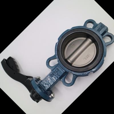 Chine Valve d'eau de papillon revêtue EPDM pour type de gaufre en fer ductile/acier inoxydable à vendre