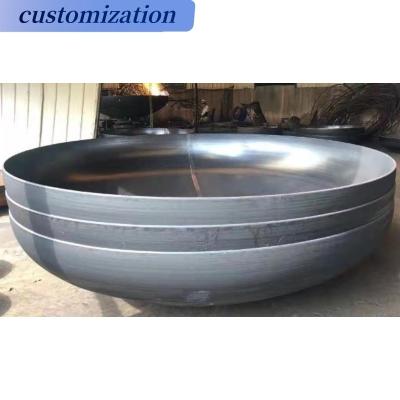 China Equal Welding Connection Stainless Steel Hollow Half Ball Sphere for Tank Boiler Bottom for sale