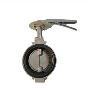 China BUTTERFLY Design Aluminium Alloy Wafer Butterfly Valve with Ductile Iron Body Material for sale