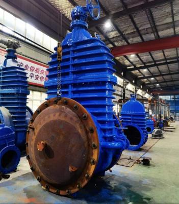 China Big Butterfly Cast Iron Rubber Seat Non Rising Stem Gate Valve with Non-Rising Design for sale