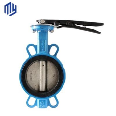 China Complete Certificate and DN50 Pn16 Di Manual Stainless Steel Wafer Butterfly Valve for sale