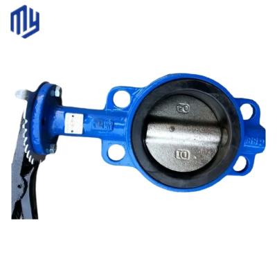 China DI Body Material Soft Seat Wafer Butterfly Valve with Pneumatic Actuator Customized for sale