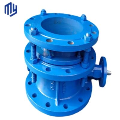 China Water Heater Service Valves INDUSTRIAL Pn16 Worm Gear Ductile Iron Double Flange Eccentric Butterfly Valve for sale