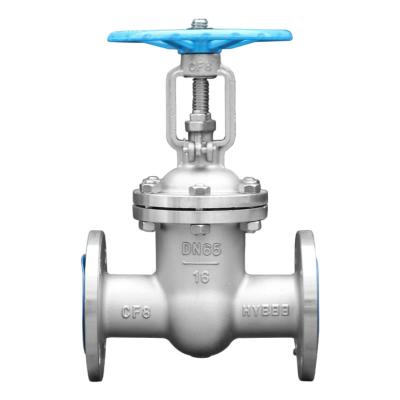 China Watermedium DN50-16P Open Stem Gate Valve van roestvrij staal met Chinese standaardflens Te koop