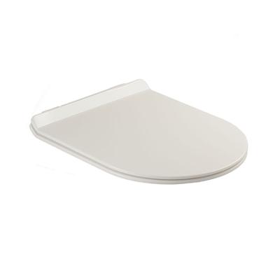 China 501301 Modern One Button Quick Release D Shape Cover Soft Narrow Toilet Seat for sale