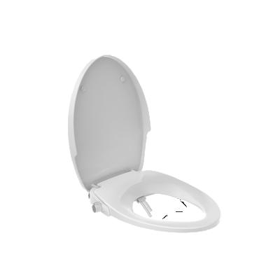 China Slow-end Toilet Seats 70242 Bathroom Fix Bidet Soft Narrow Top Non-Electric V Lid PP Toilet Seat for sale