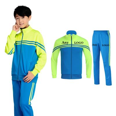 China 2021 KaiLeJian fashion fitness breathable male and female children parent-child loaded stripe side design custom sports joggers sportswea for sale