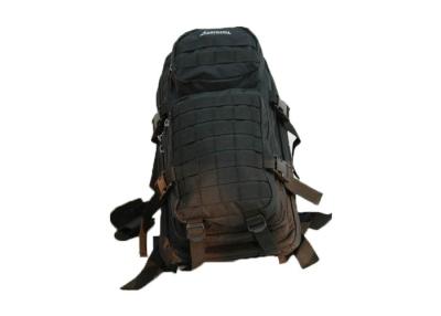 China Molle Webbing Black Military Rucksack , Lightweight Waterproof Military Backpack for sale