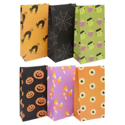 China BllalaLab Wholesale Recyclable Halloween Candy Treat Paper Favor Bags Eco-Friendly Recyclable Kids Party Candy Gift Bag for sale